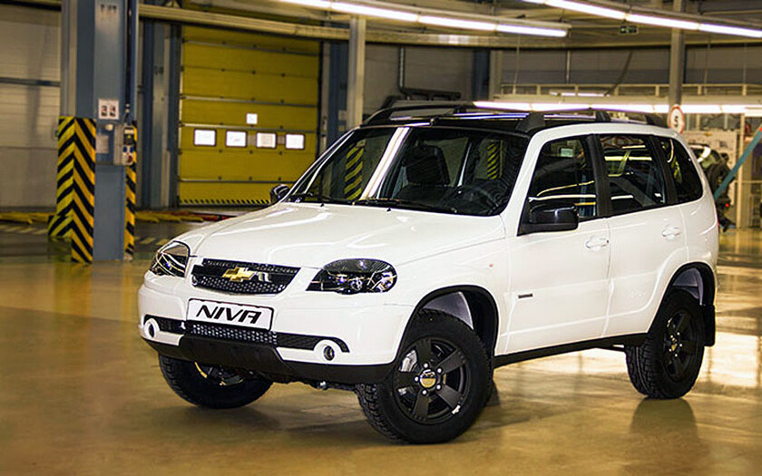 Chevrolet niva цвета кузова