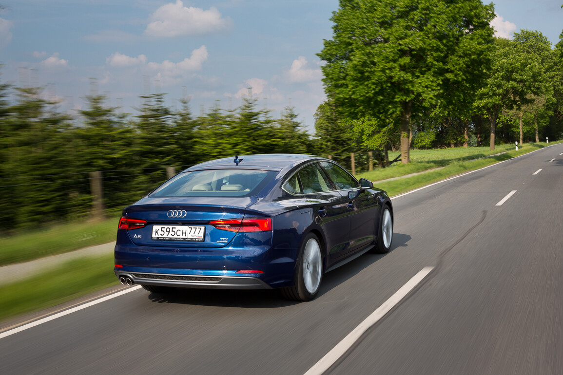 Audi a5 Sportback 2012 вид сзади