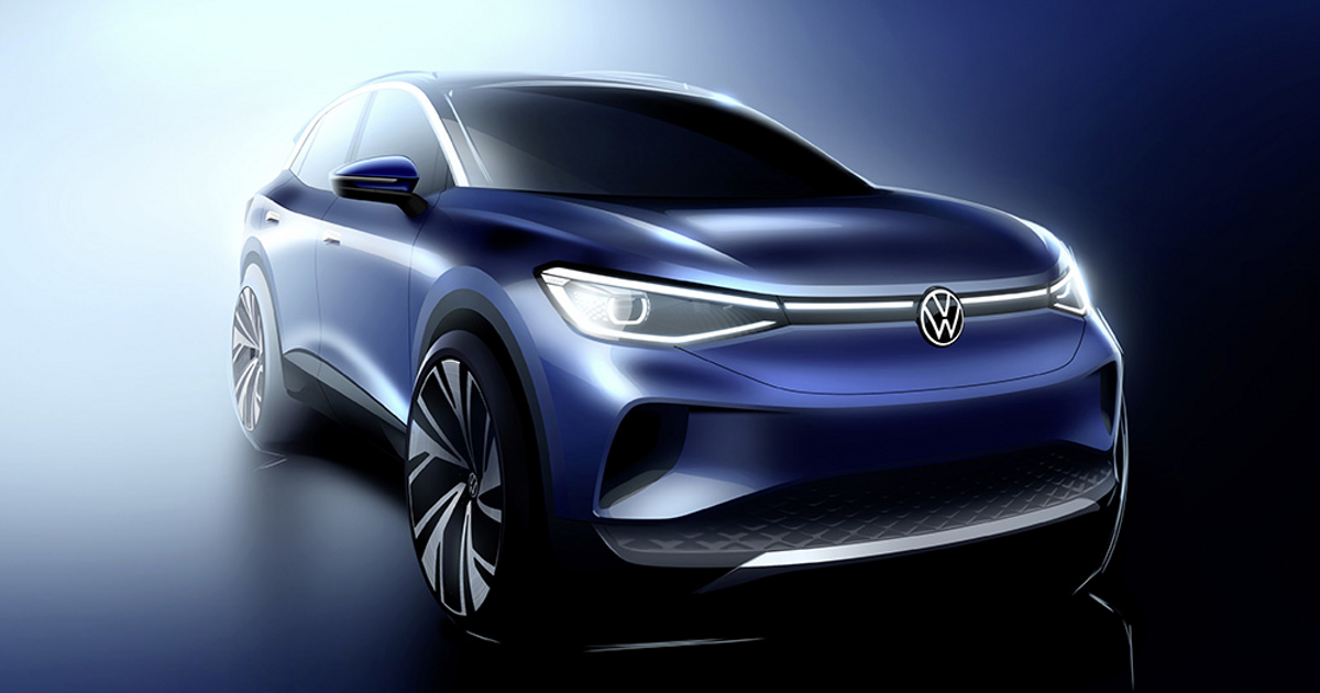 Volkswagen представил дизайн первого электрического кроссовера - автоновости